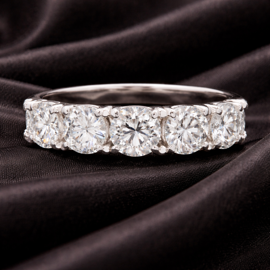 1.21ctw Diamond Band Ring 14K White Gold