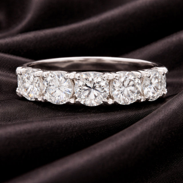 1.21ctw Diamond Band Ring 14K White Gold