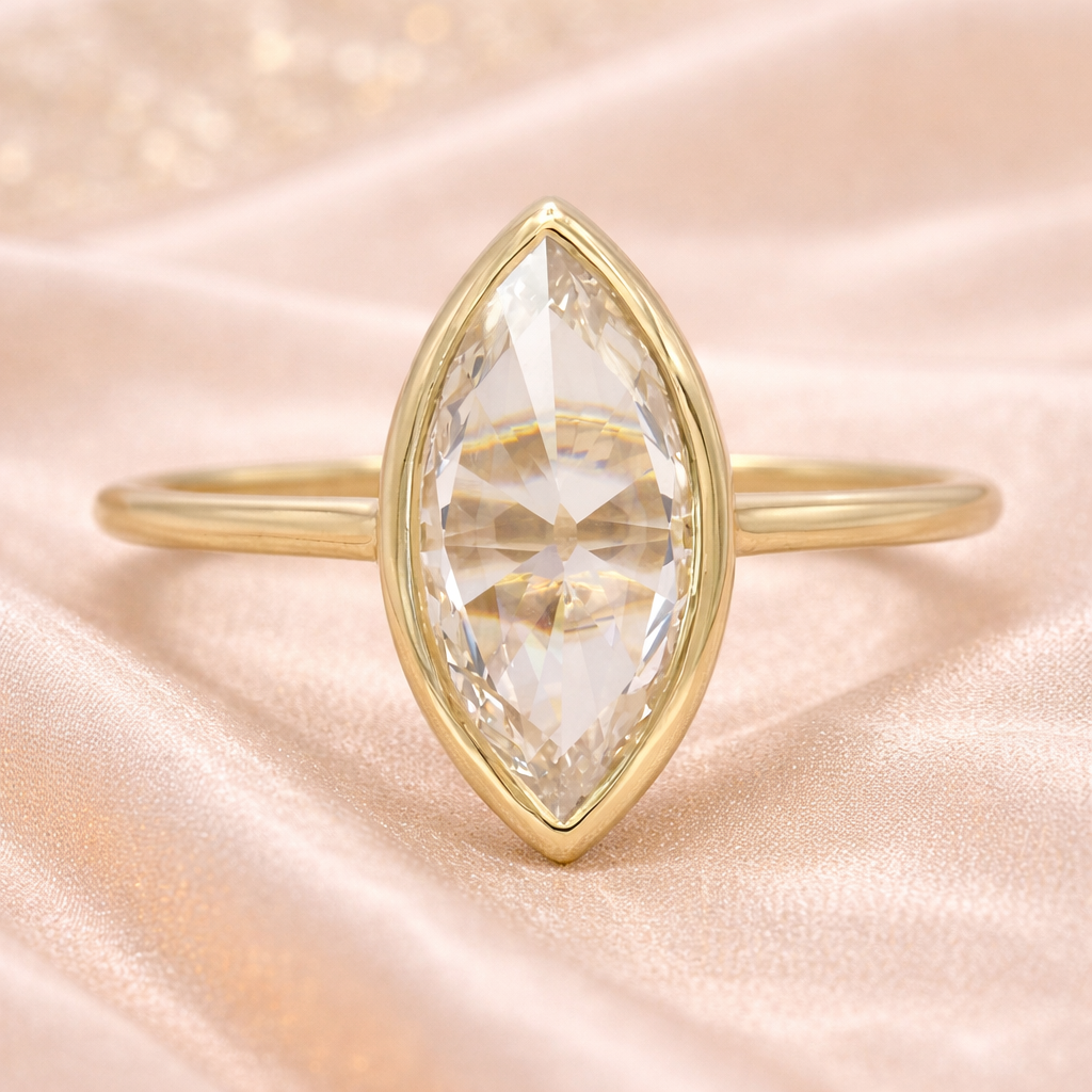 0.99ct Old European Diamond Art Deco Engagement Ring 14K